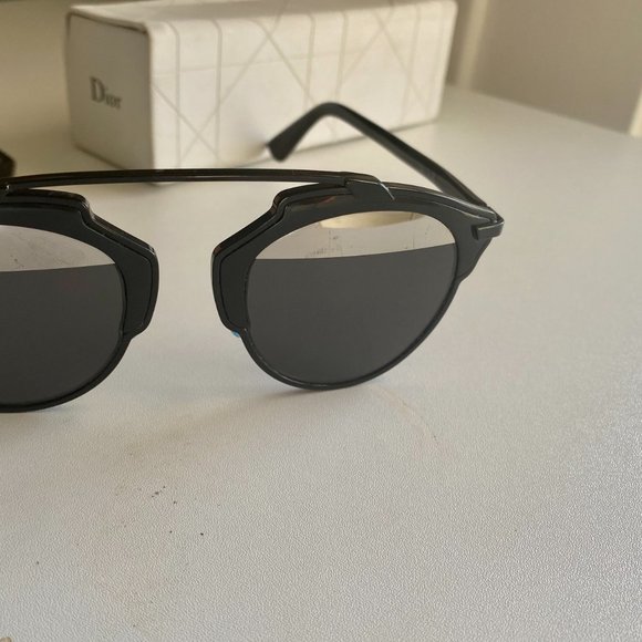 DIOR SO REAL Sunglasses - Black w Reflectors main image 4